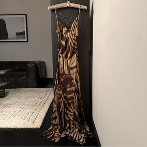 Ralph Lauren animal print silk dress